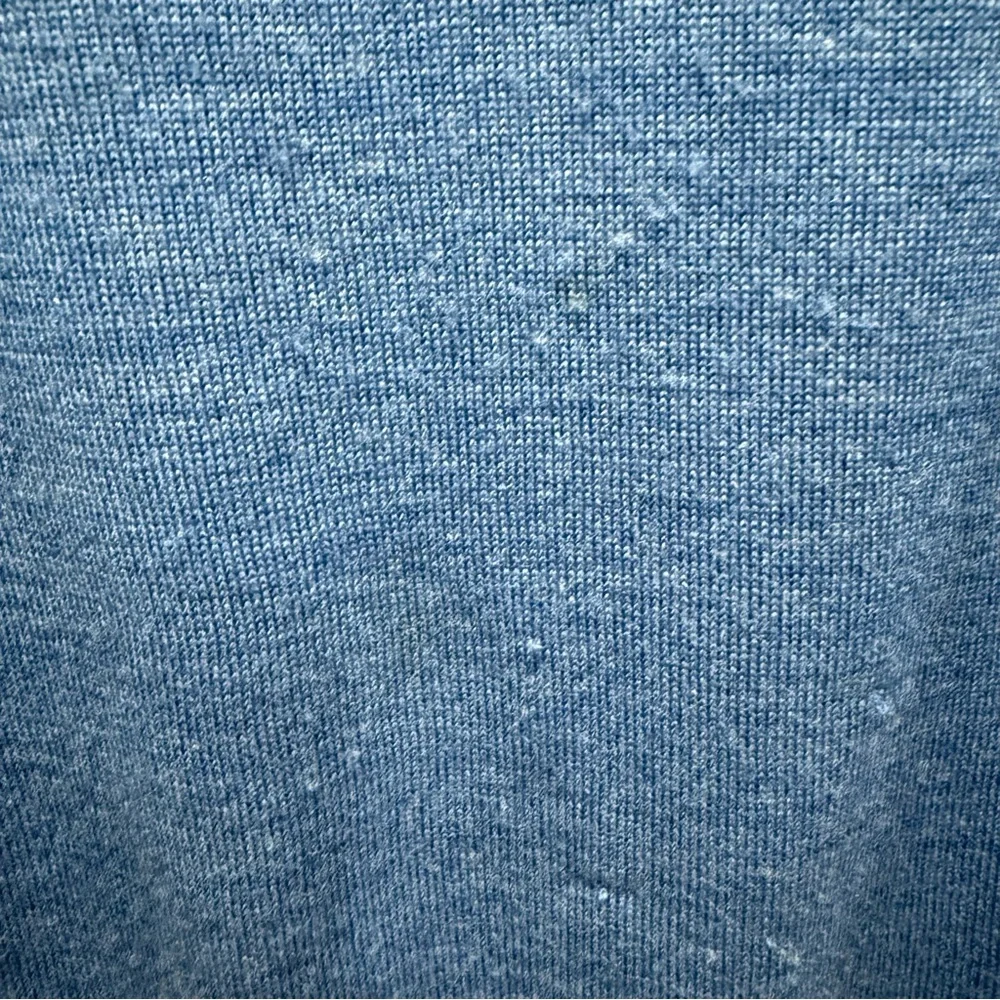 Banana Republic 100%‎ Merino Wool Quarter-Zip Sweater Blue Large Layering